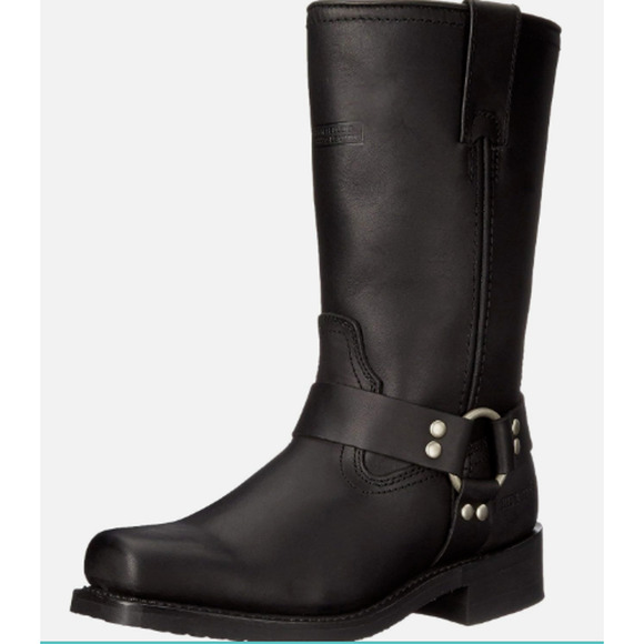 “Ad Tec 12-inch Harness Leather Motorcycle Boots” - Picture 1 of 4